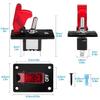 2 PCS Lighted Toggle Switch 12V DC 20A, 3 Pin ON/Off SPST LED Illuminated Rocker Toggle Switch with Mounting Panel and Safety Cover for Auto RV