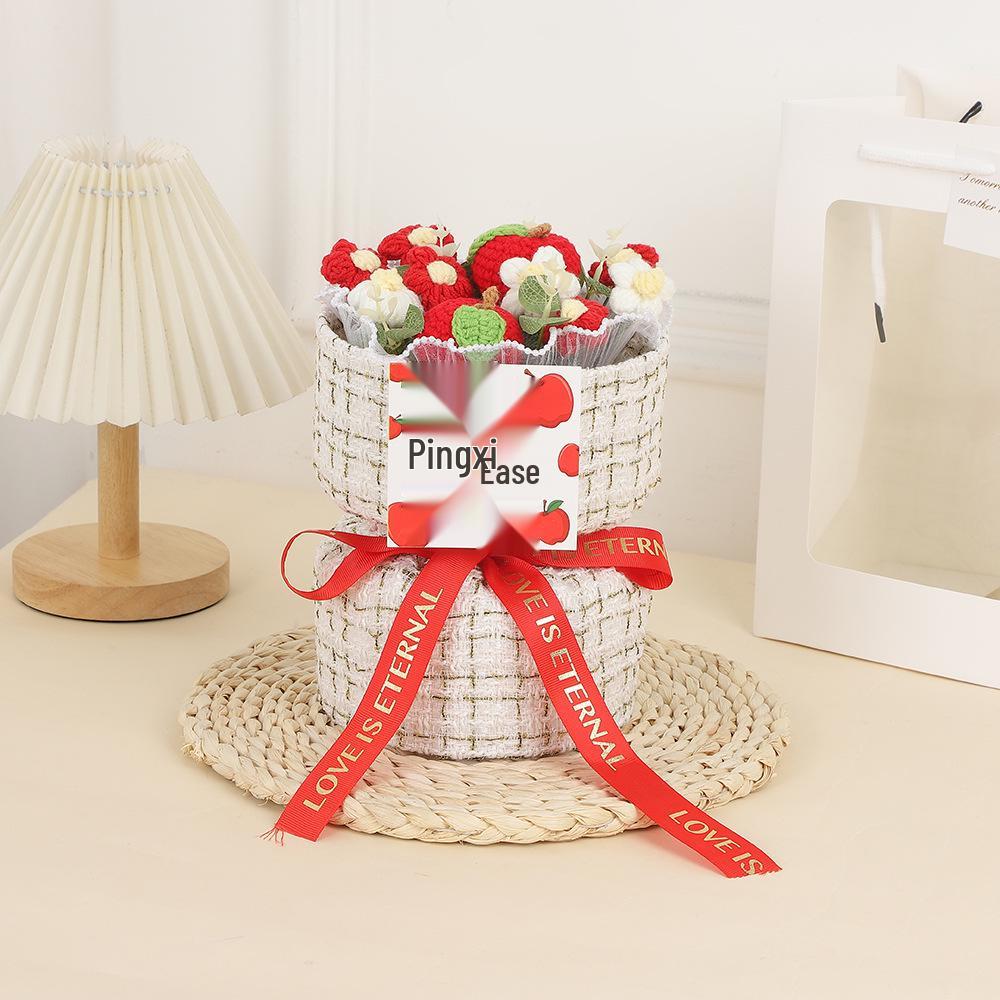 Sunflower Knitted Bouquet: Inspirational Graduation Gift for Gaokao & Zhongkao