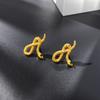 Creative Earrings Men's Stainless Steel Personality Hip-hop Punk Style Snake Shaped Titanium Wholesale