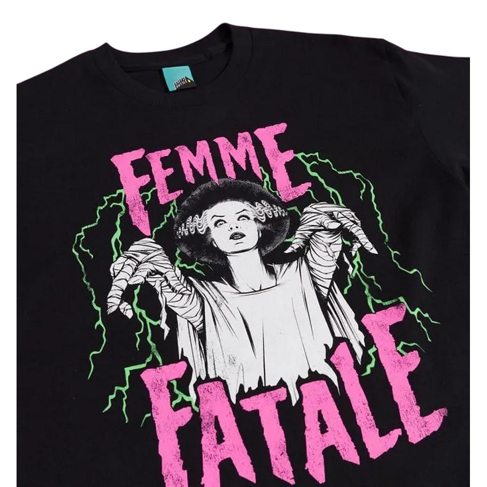 The Bride Of Frankenstein Unisex Adult Femme Fatale T-Shirt