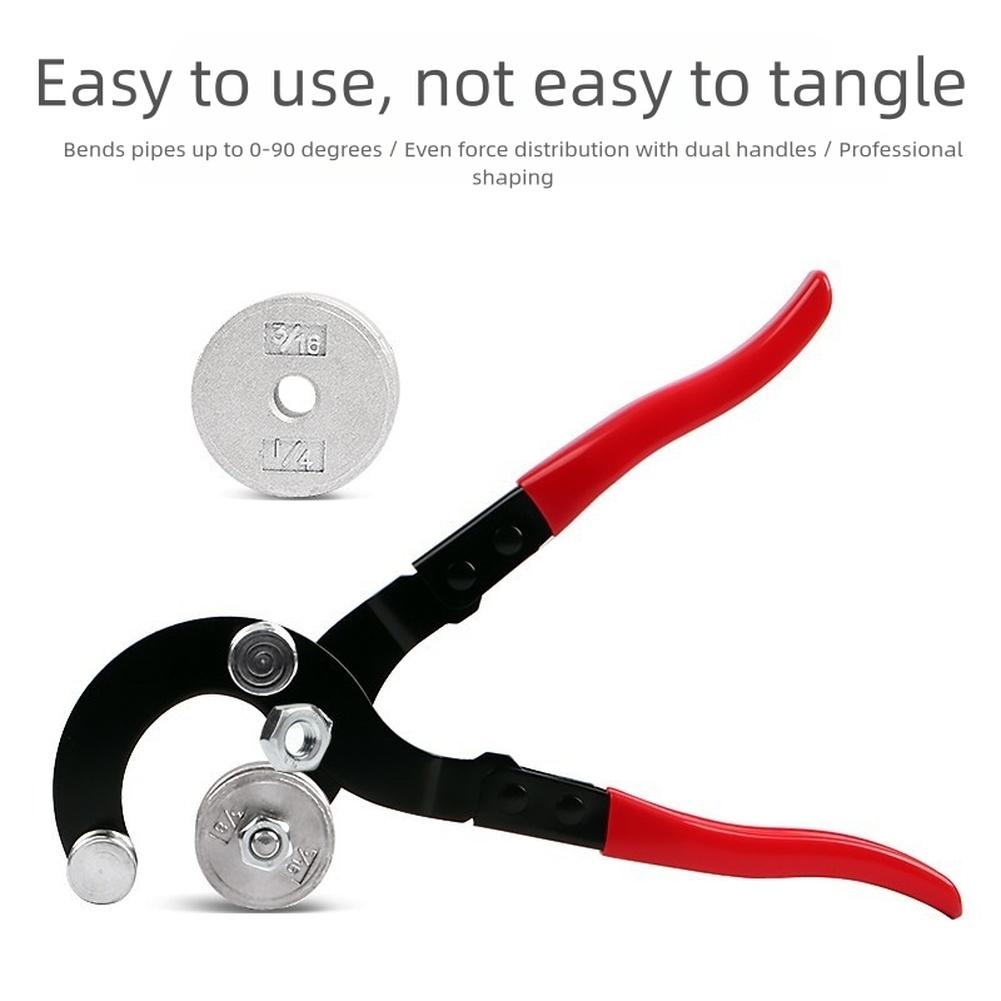 10mm Tube Copper Aluminum Bender Precision Bending Capacity Tool Clamp Ergonomic Pipe Bender 4 Tube Diameters Supported