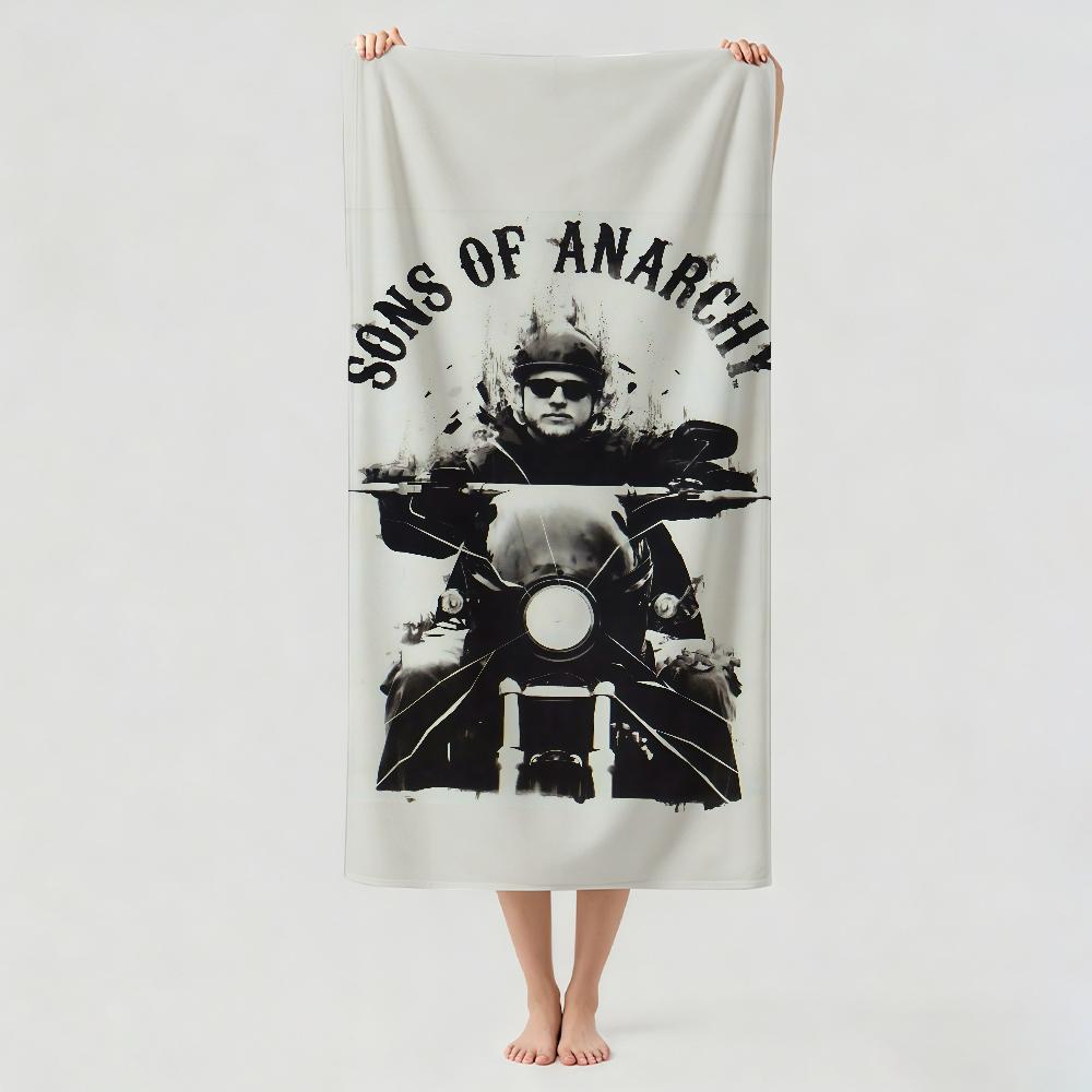 Crime TV series S-Sons of A-Anarchy Towel Drying Bath Towel Applicable To Light Swimming Camping Yoga Beach Out