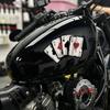 Poker Spades A Pattern Motorcycle Decals Motocross Fuel Tank Cafe Racer Body Car Windows Funny Decoration Playing Card Stickers