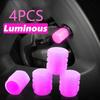 4-20PCS Luminous Car Tire Valve Cap Fluorescent Night Glowing Decor Motorcycle Bike Wheel Nozzle Dustproof Tyre Valve Stem Caps Stem Caps1
