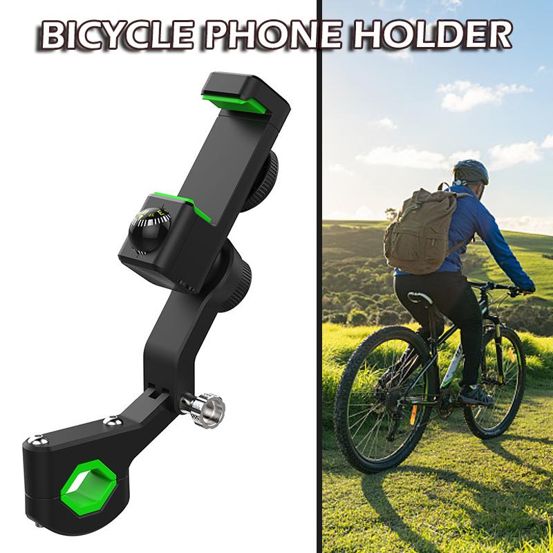 

Pdtoweb Велосипедный руль Держатель для телефона Подставка с функцией компаса для сотового телефона