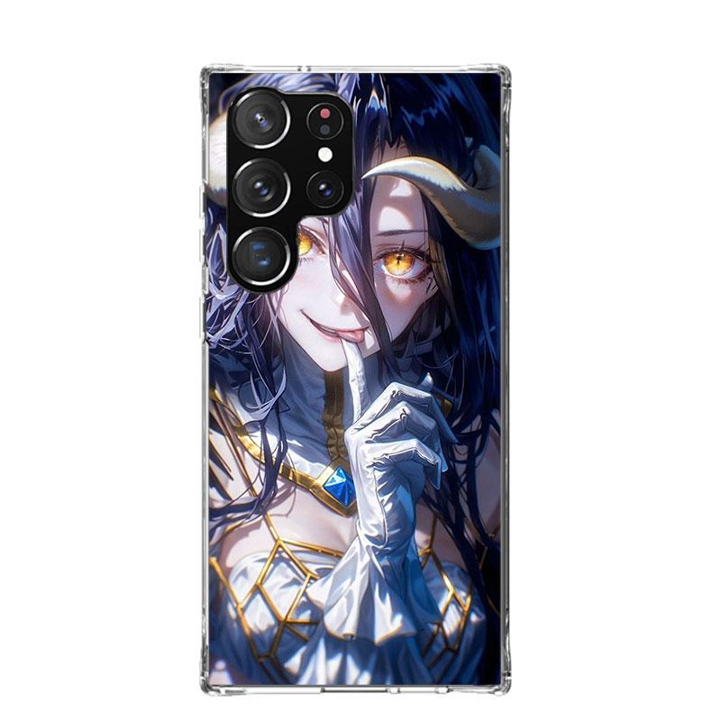 

Albedo Overlord Anime Phone Case For Samsung Galaxy S22 S23 S24 S25 Ultra S21 FE S20 Plus S10 + S25 Edge Art Customized Coque Samsung S22