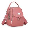 1PC Lady Casual Messenger Bag  Solid Color Multi-function Purse Multi-layer Lightweight Oxford Handbag  Suitable for Going Out