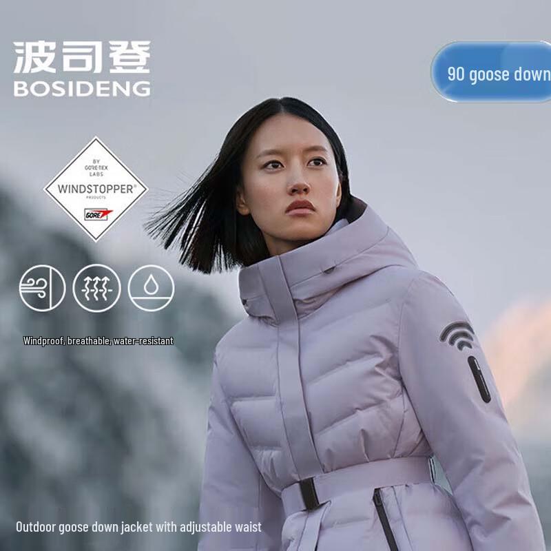 

Bosideng B250241202 Зовнішня куртка з капюшоном і гусячим пухом