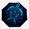 1pc Ocean Spirit Automatic Open 8-Rib Windproof Umbrella, Travel & Commuting, Suitable for All Seasons