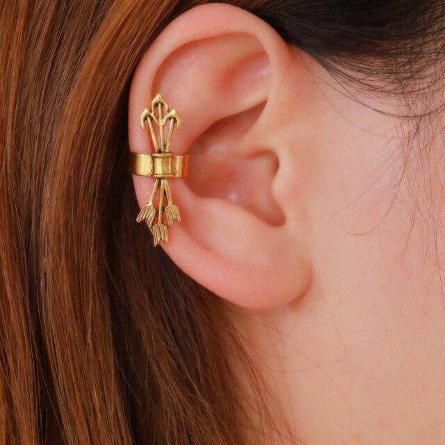 Mode Keine Durchbohrten Ohr Clip Manschette Wrap Ohrringe Blatt Feder Anhänger Nicht Piercing Clip Ohrringe für Frauen Party Statement