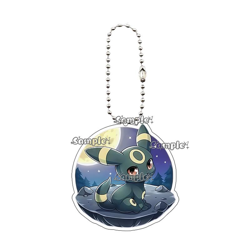 Eevee Acrylic Keychain Anime Cartoon Umbreon Jolteon Leafeon Sylveon Cute Character Accessory Backpack Pendant Decoration Gift