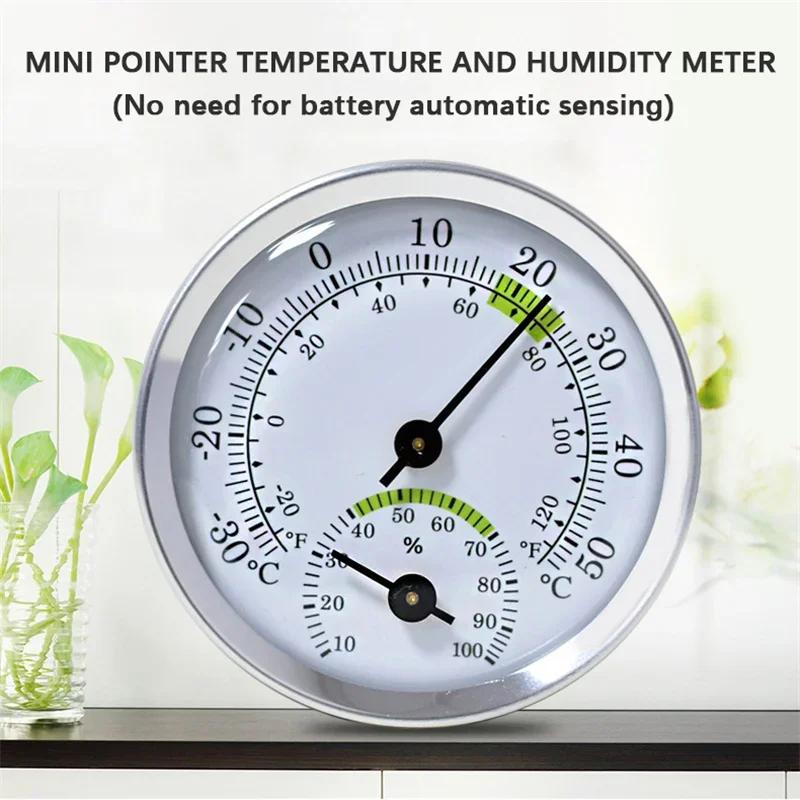 New Mini Pointer Type Thermometer Hygrometer Indoor Room Electronic Temperature Humidity Meter Sensor Gauge for Home Thermometer