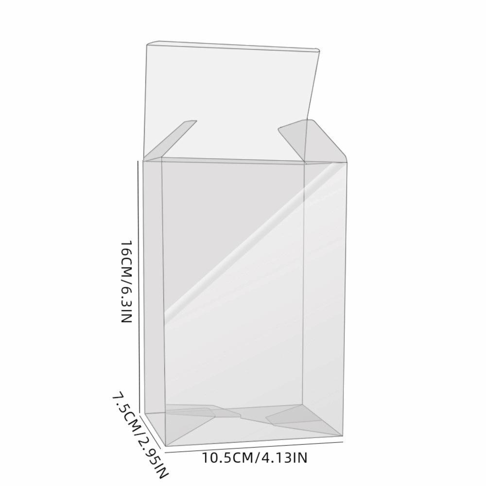 2 st stapelbar design kontrollförvaringslåda genomskinlig handtagsdisplaylåda för PS5/Xbox