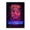 Neon Style Art Retro 80S Gaming Qoutes Posters On The Wall Gamer Gamepad Canvas Painting Boy Game Room Decoration