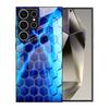 Samsung S26ULTRA Mobile Phone Case S25 Blue Hexagon S24 Tempered Glass A16 Protective Case A07
