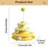 Ball Track Cat Toy 3-Level Roller Tower Cat Toy Roller For Living Room Bedroom Kitchen Porch Entryway Apartment Corner Play Area