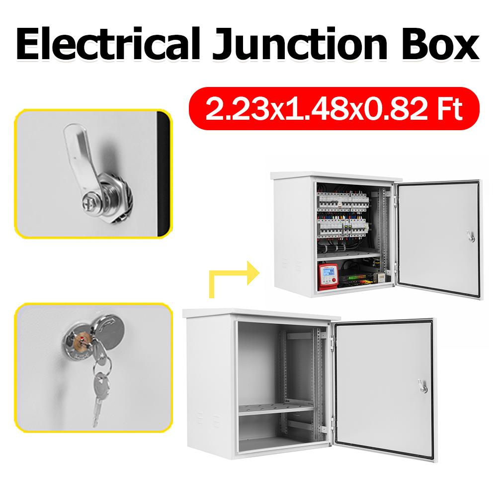 Electrical Junction Box Dustproof Metal Electrical Enclosure Box IP55 Waterproof for Electrical Services and Battery Accessories