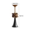 Vintage Iron Art Candlestick: European Retro Nostalgic Ornament for Dining Table or Living Room Decor.