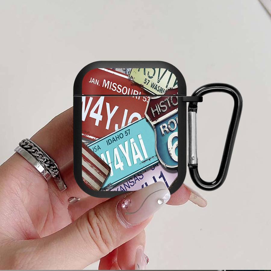 License Plate Design Earphone Cases Cover Case For Airpods Pro2 2 Pro 3 1 4 Pro3