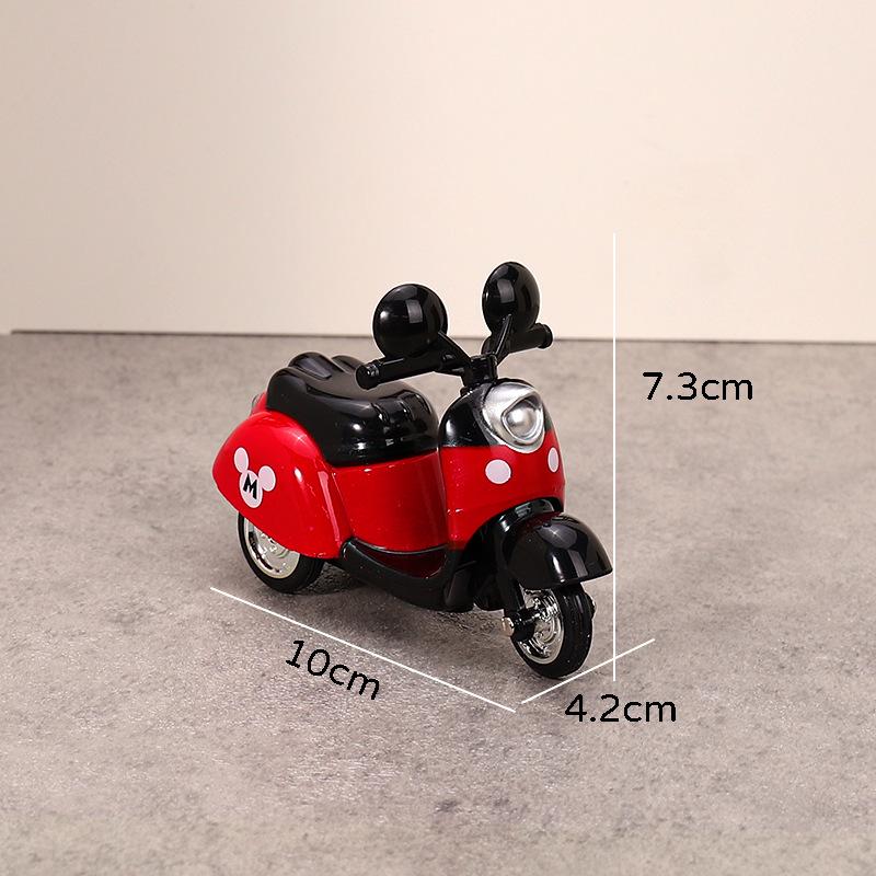 Retro Alloy Pull-Back Motorcycle Scooter Model Toy for Kids