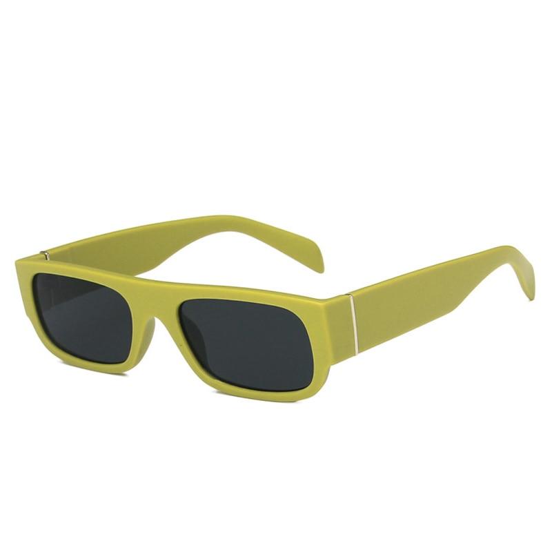 

SO & EI ретро маленькие прямоугольные женские солнцезащитные очки модные очки цвета шампанского фиолетовые оттенки UV400 трендовые мужские квадратные солнцезащитные очки