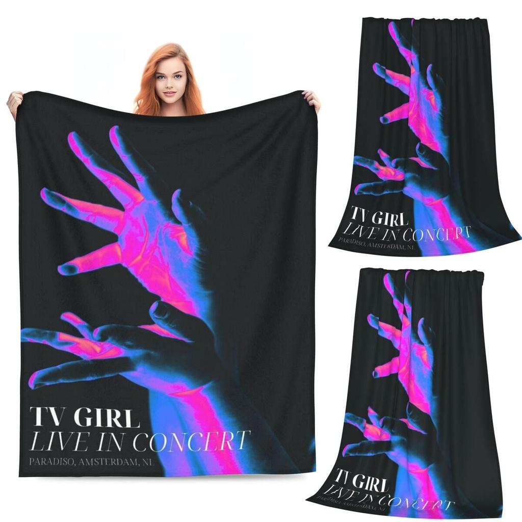 TV Girl Band Blanket Soft Warm Flannel Throw Blanket Cover for Bed Living Room Picnic Travel Home Couch