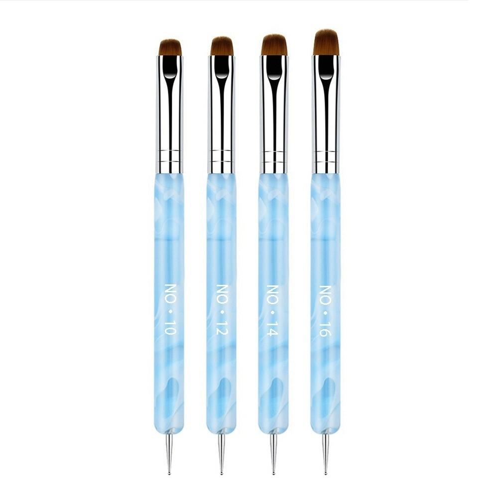 4pcs French Style Nail Art Brush Double Head Nail Art Point Pen Painting Manicure Tool  Manicure Use