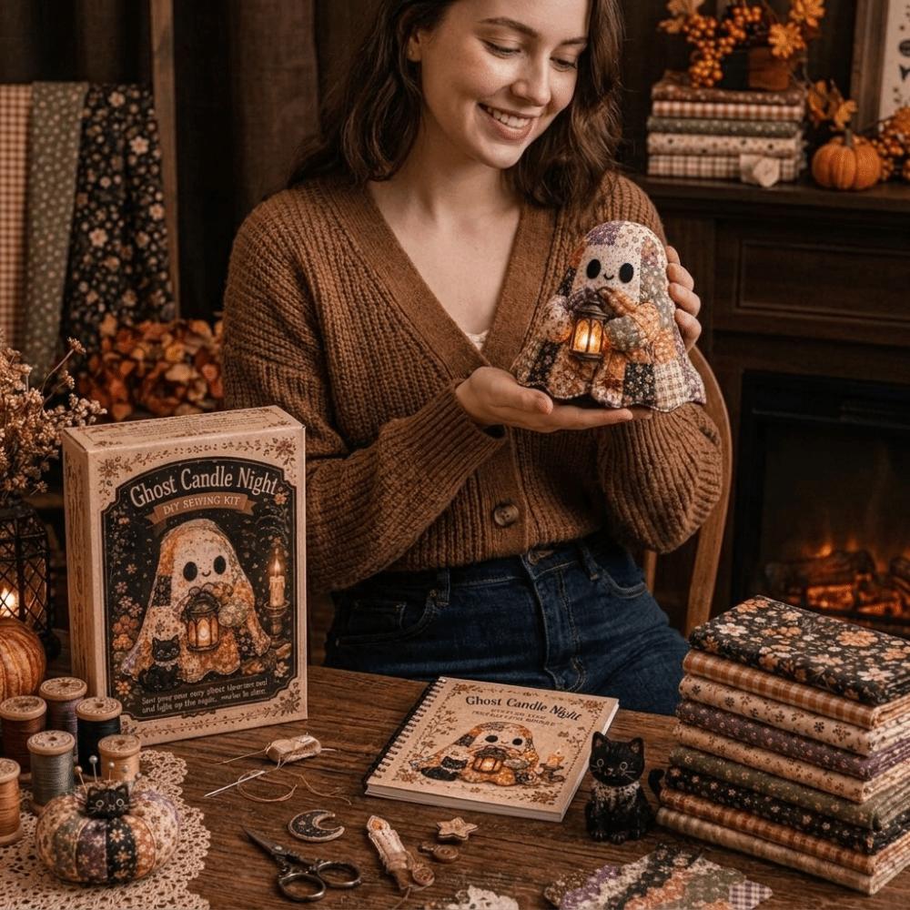 Complete Sewing Supplies Halloween DIY Sewing Kit Sewing Material Package Handicraft Gift