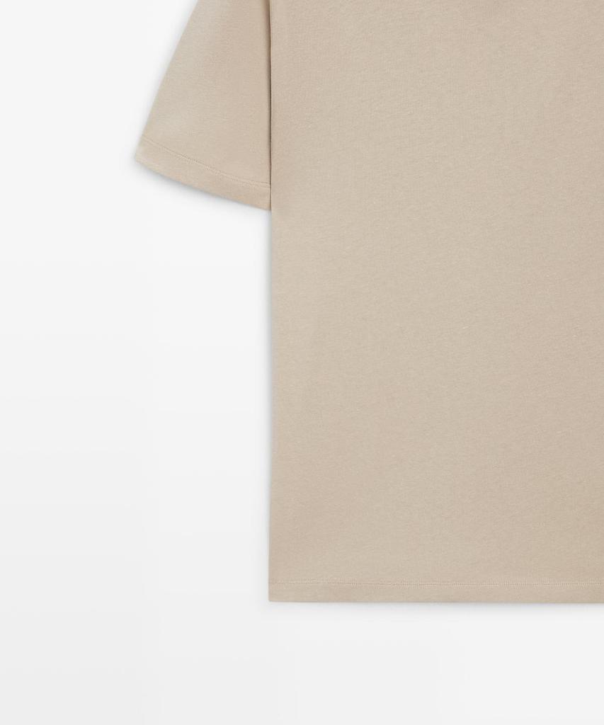 Masimodutti Short Sleeve Cotton Blend T-Shirt