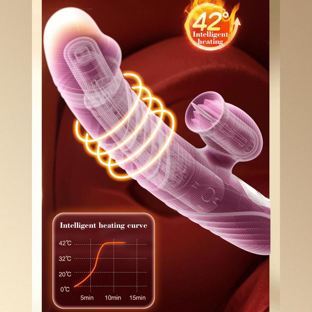 2 In 1 Vibrator Female Vagina Clitoris Nipple G-Spot Stimulator Dildo Goods for Women Masturbation Massager Adult Sex Toy 18+