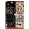 6pcs Metal Tin Sign Set Vintage Wall Art Pendants for Dog House Pet Store   Dog Grooming Salon Living Room Home Office