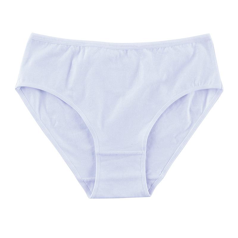 Cross-border High Waist Cotton Panties, 95%-100% Cotton 40S Breathable, Solid Color L-XXL, Women's Daily Briefs