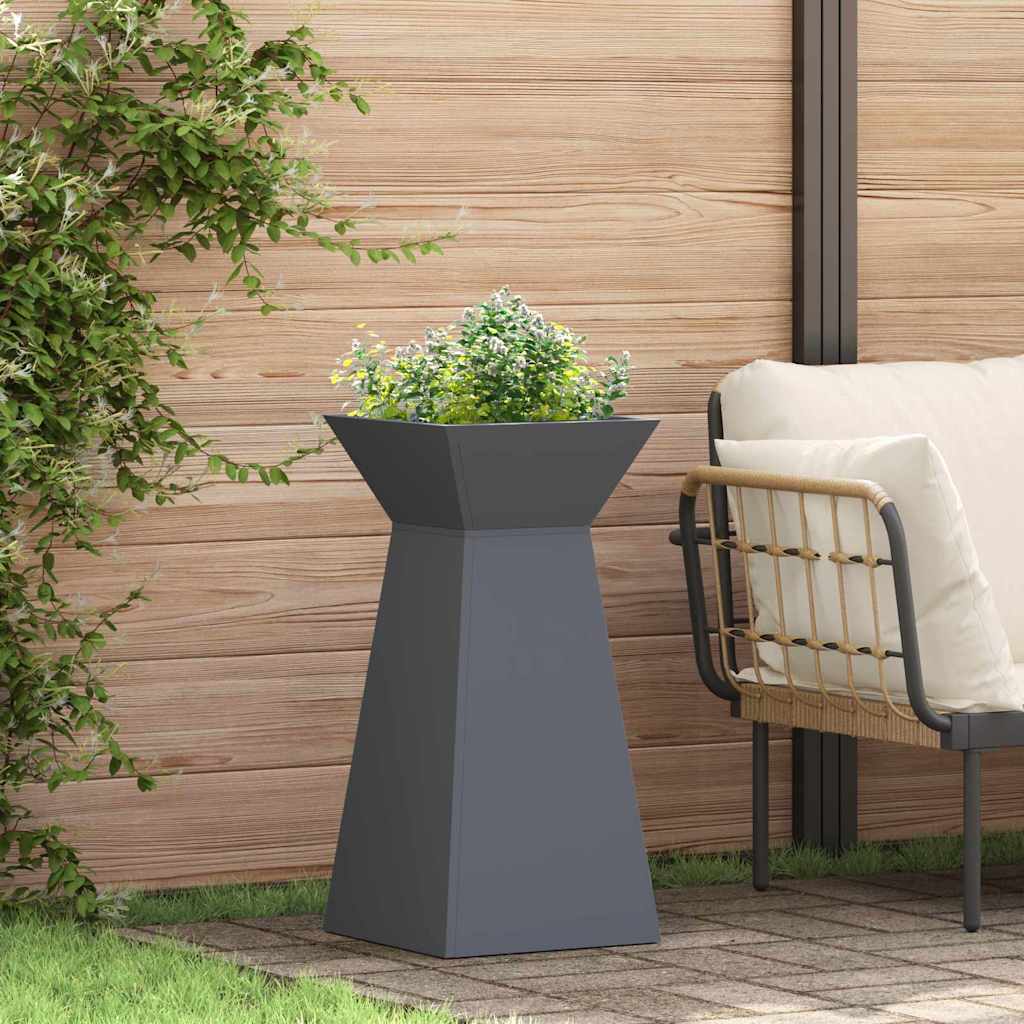 Column Planter Anthracite 35 X 35 X 73 Cm