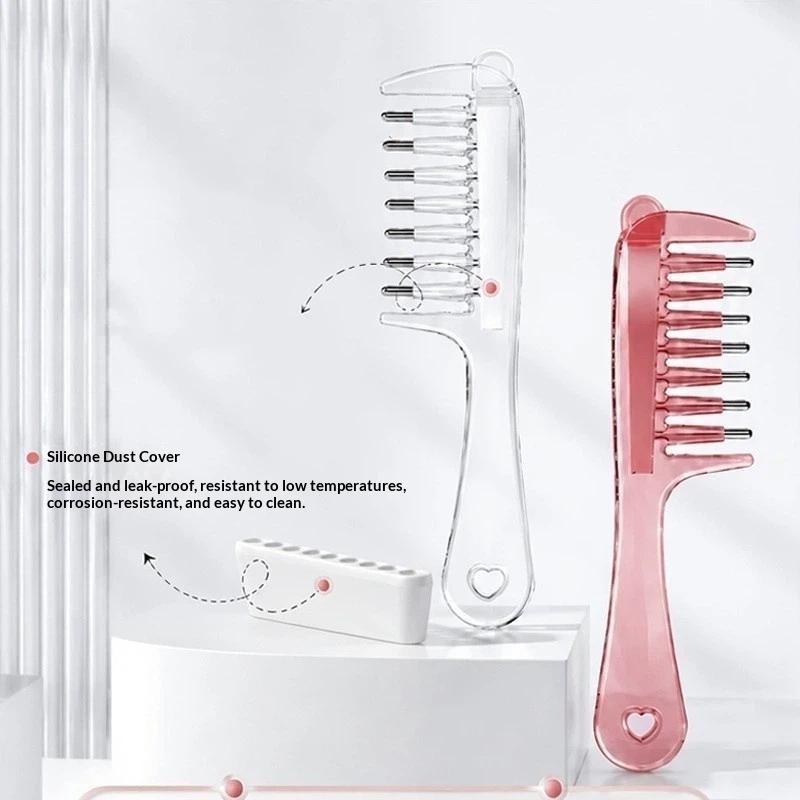 1 Set Refillable Oil Hair Care Comb Essential Oil Infusion Hair Comb Scalp Massage Applicator Brush For Hair Growth Treatment