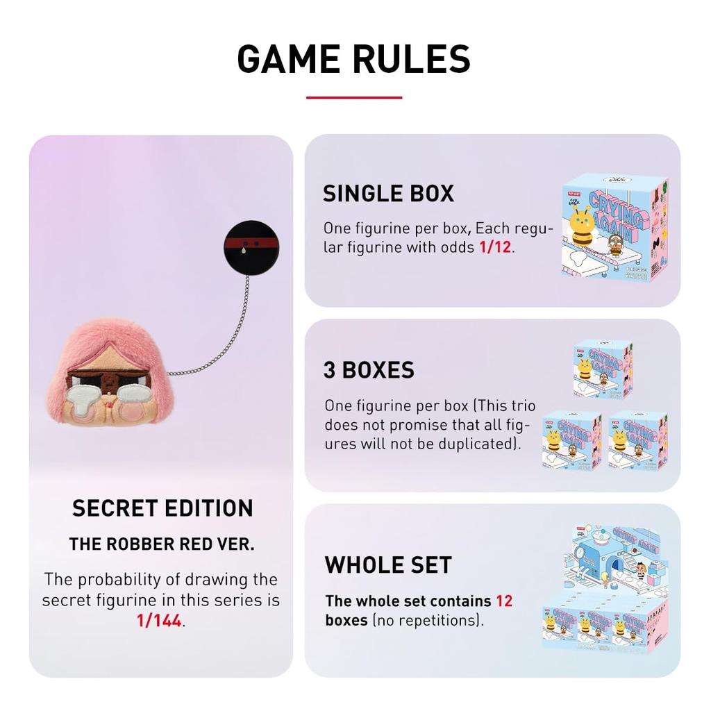 CRYBABY CRYBABY Crying Again Series Plush Badge