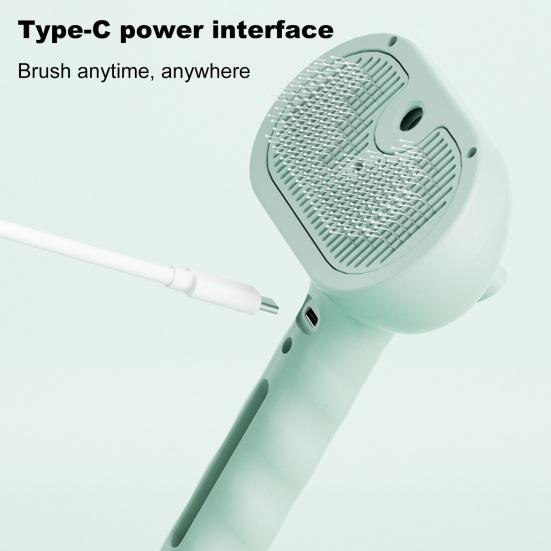 Cat Steam Brush for Shedding Rechargeable 3-in-1 Steamy Pet Brush Self Cleaning