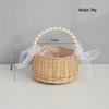 Handmade Bamboo Rattan Flower Basket - Willow Woven for Fresh/Dry Arrangements, Flower Girl Souvenir, or Storage.