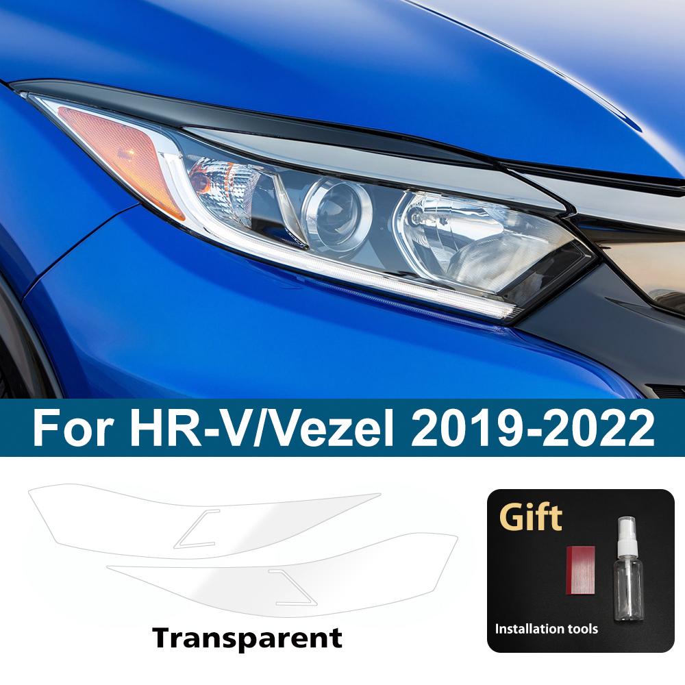 For Honda CR-V/HR-V/Vezel/Civic/Accord/Fit/Jazz/Pilot TPU Headlight Protective Film Smoke Black Anti-Scratch Vinyl Wrap Cover