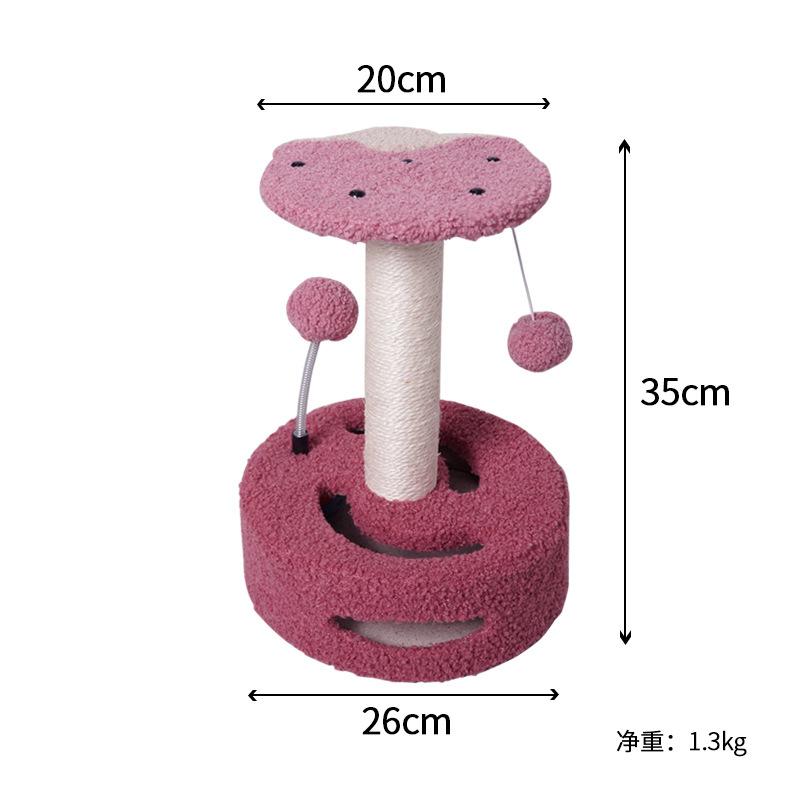 Small Cat Climbing Frame Creative Sunflower Sisal Scratching Post Toy for Kittens