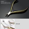 Gold Color Professional Nail Cuticle Trimmer Stainless Steel Dead Skin Cutter  For Toenails