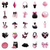 50 Creative Three-Dimensional Black Powder Style Cool Graffiti Stickers Children Reward Decorative Stickers