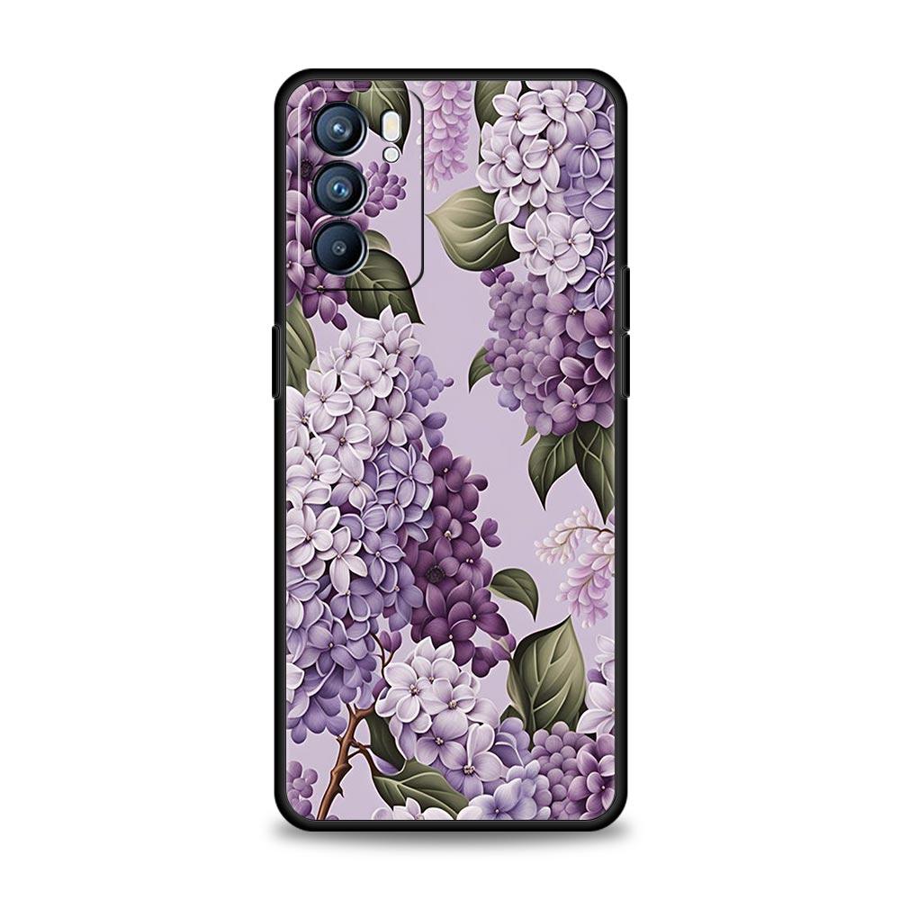 Oil Painting Flowers Pattern Design Phone Case For Oppo Reno 13 12 11 10 7 F Find X5 X6 A98 A80 A79 A78 A57 A54 A17 Pro Soft TPU