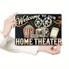 Vintage Metal Sign 8x12in Cinema Theme Iron Wall Art for Home Bar Cafe Garage Rustic Decor