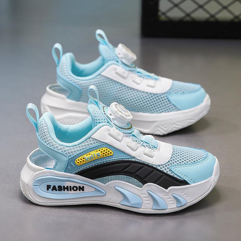 

Boys Sandals Baotou 2025 New Summer Children s Lightweight Single Mesh Shoes Girls Hollow Mesh Frame Shoes Knob 28