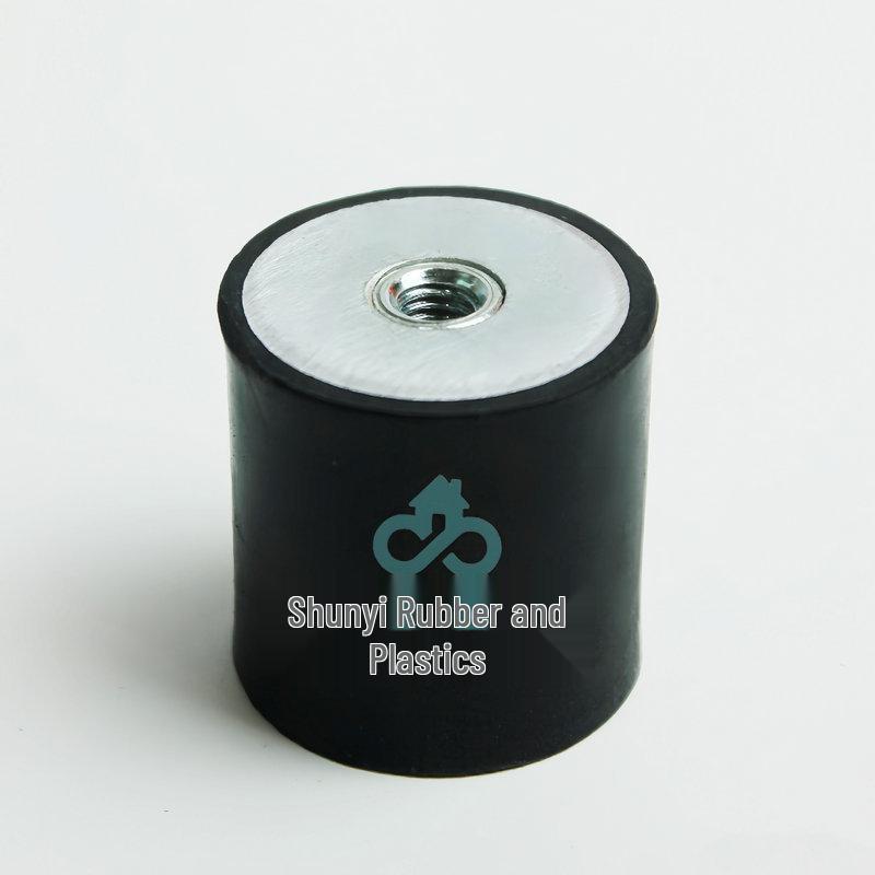 

Гумовий амортизатор типу DE: Одноголовий, Внутрішня різьба, Залізна буферна накладка з гумовою обмоткою 8x8 M4