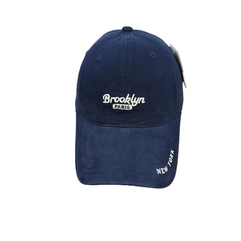 ins new spring and summer soft top baseball cap female versatile couple shopping embroidery letter cap