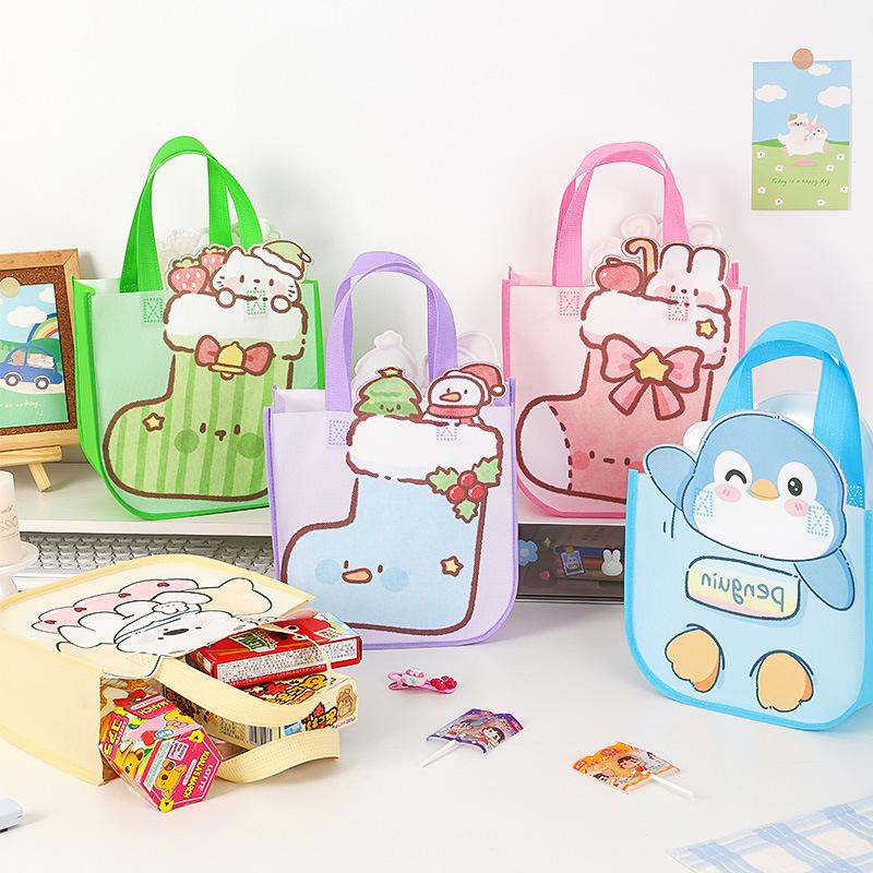 12pcs Cute Animal Kids Gift Bags for Preschool Graduation Goodie Bags Birthday Treats and Classroom Giveaways