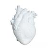 Black Anatomical Heart Vase Simulation Heart-Shaped Art Resin Vase Decorative Potted Flower Vessel Gift Room Office Desk Decor