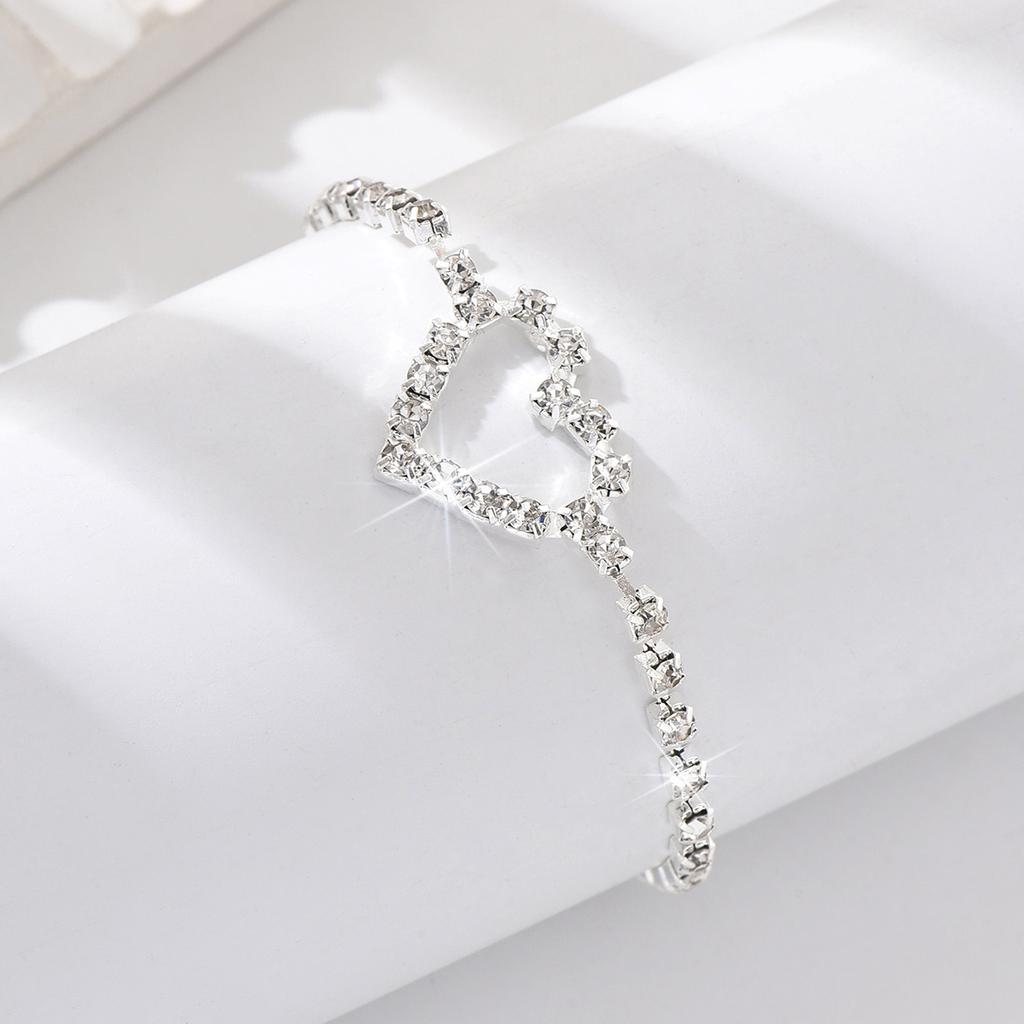 1PC Women's Fashion Trendy Love Foot Chain Jewelry Simple Leisure Style Jewelry Women
