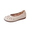Mère Femmes Chaussures Sandales Ballerines Découpe Slip On Mocassins Doux Été Plage Vintage Grande Taille